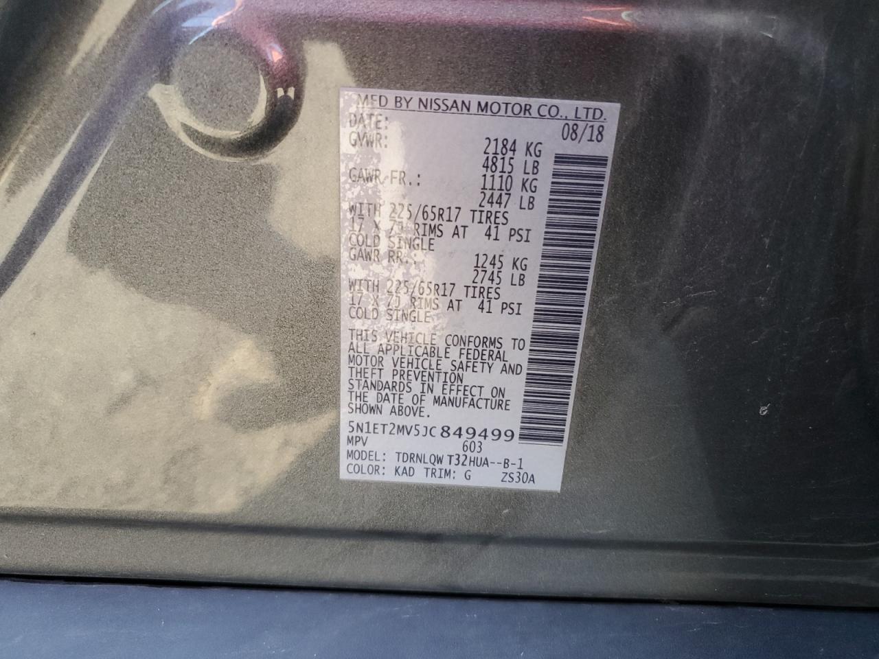 2018 NISSAN ROGUE SV HYBRID photo 13