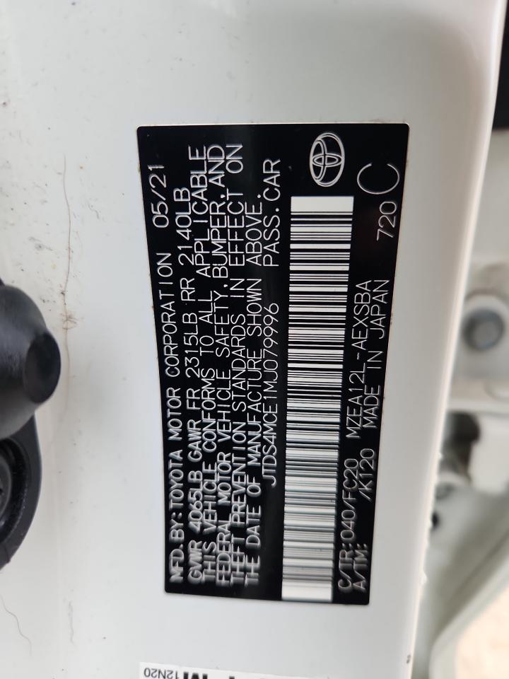 2021 TOYOTA COROLLA photo 12