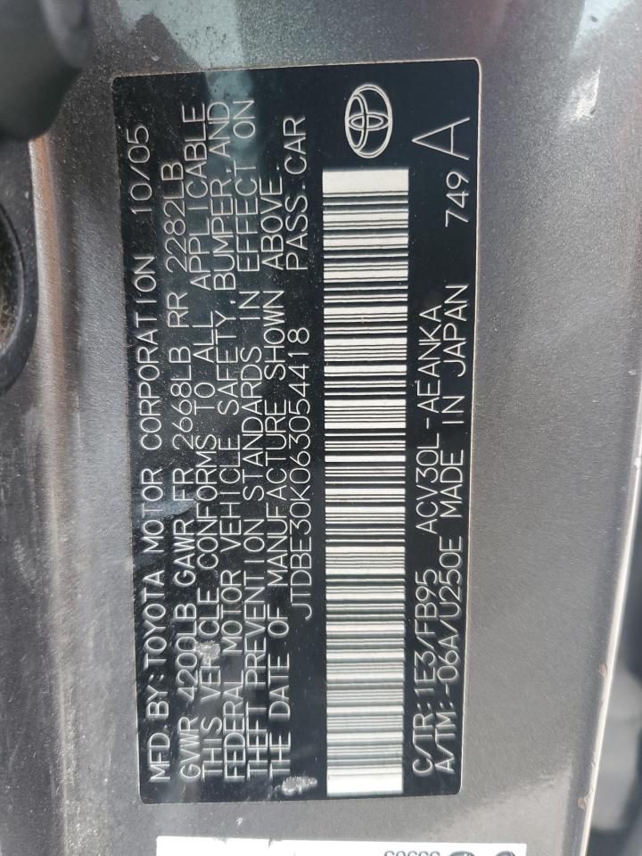 2006 TOYOTA CAMRY LE photo 12