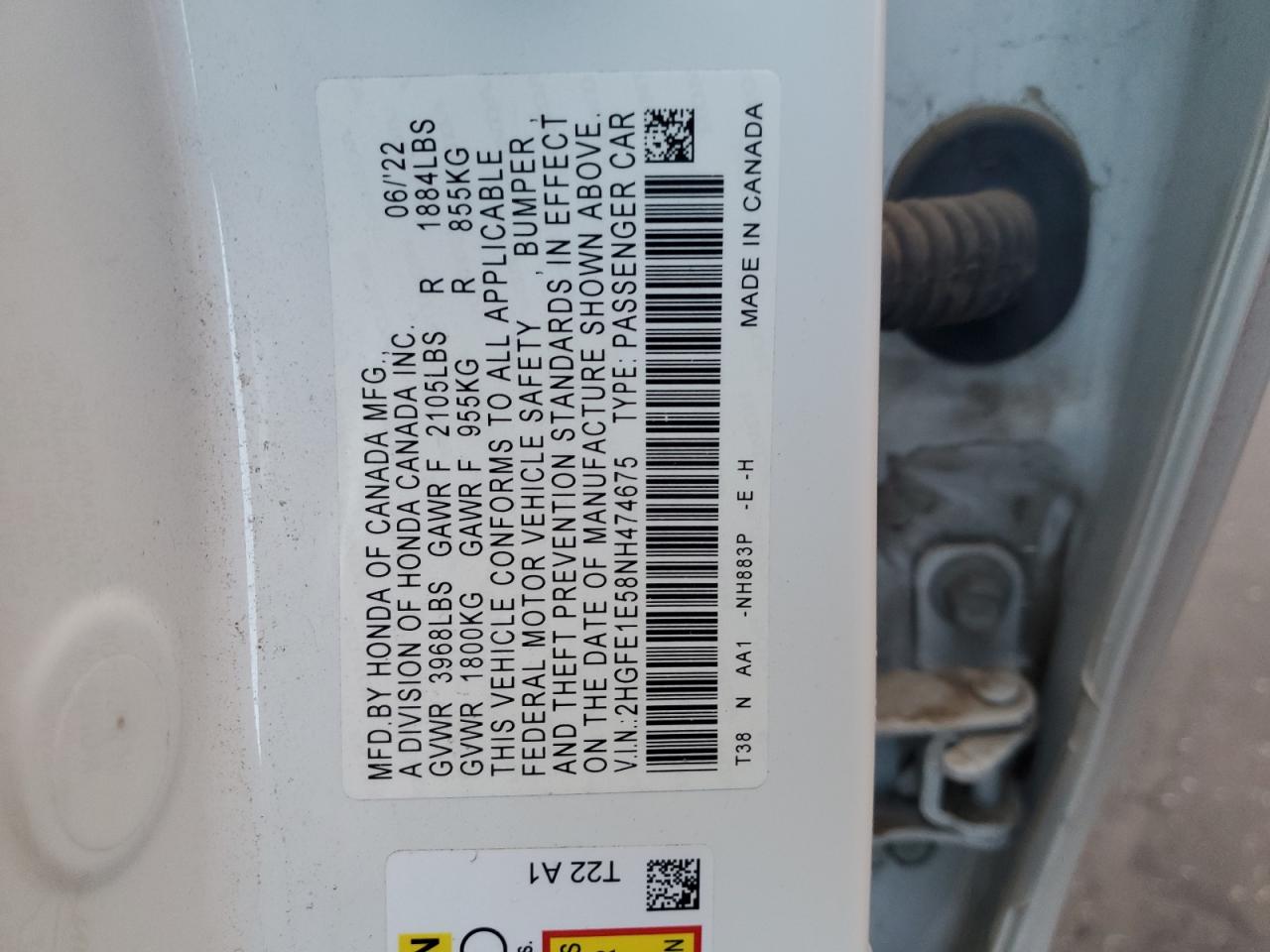 2022 HONDA CIVIC SI photo 23