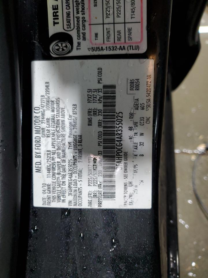 2010 FORD FUSION SEL photo 34