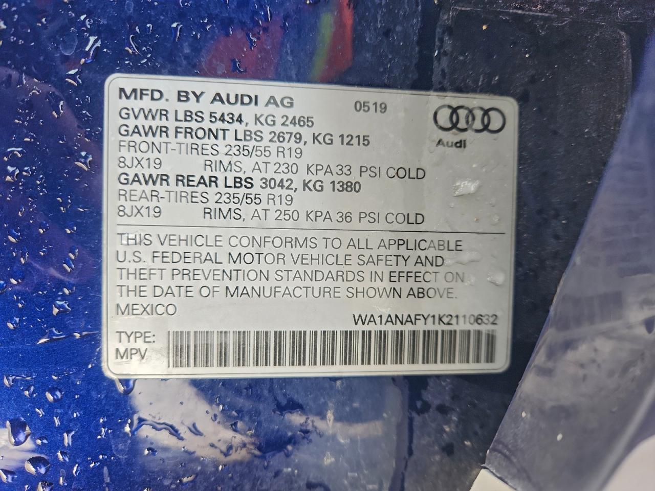 2019 AUDI Q5 PREMIUM photo 25