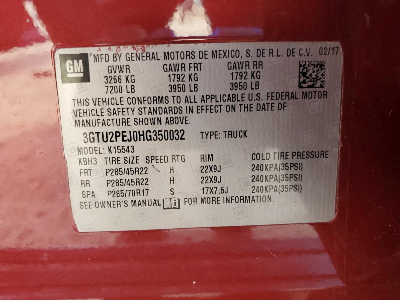 2017 GMC SIERRA K1500 DENALI photo 12