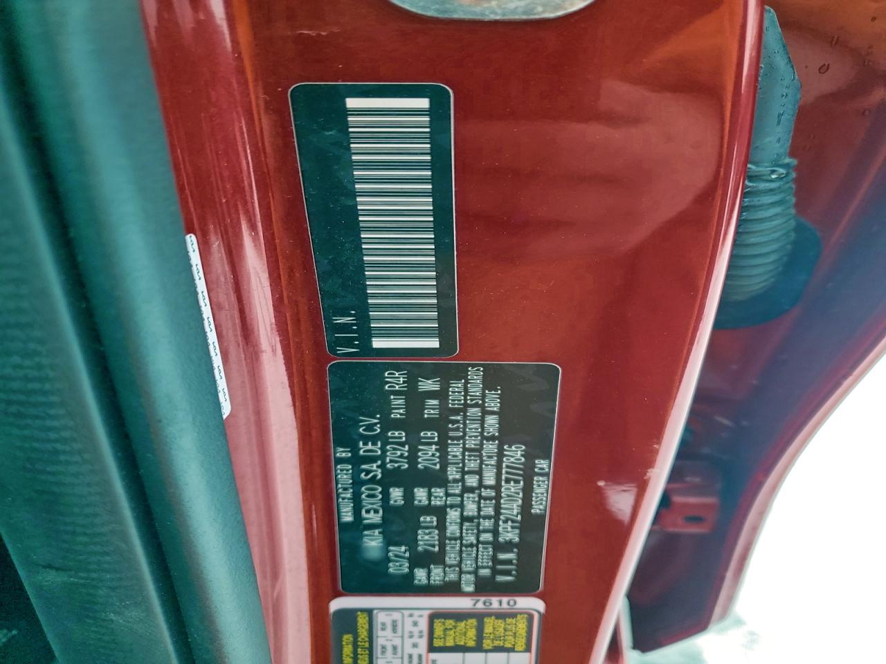 2024 KIA FORTE LXS photo 13
