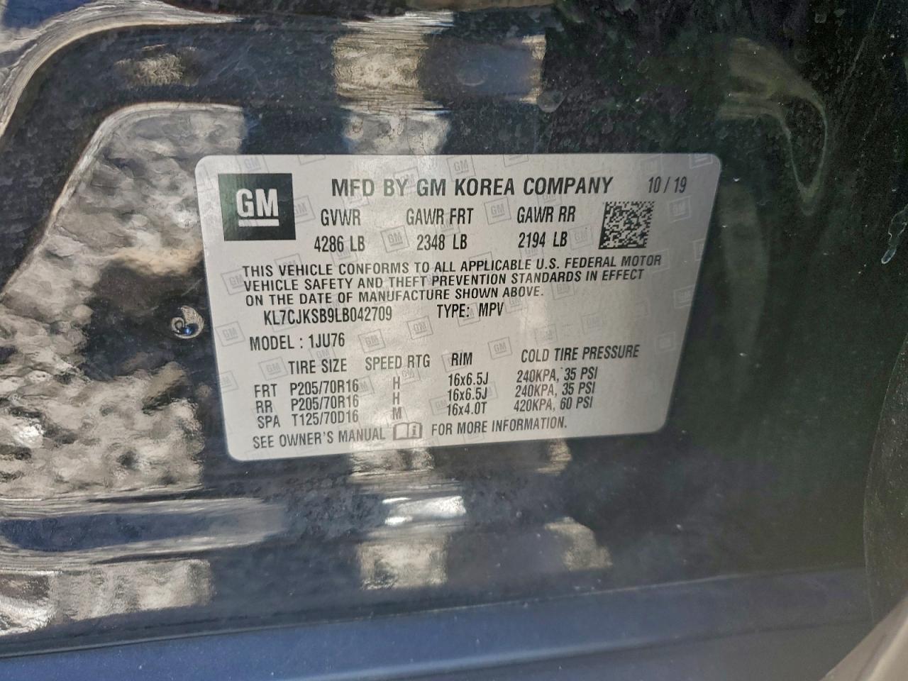 2020 CHEVROLET TRAX LS photo 25