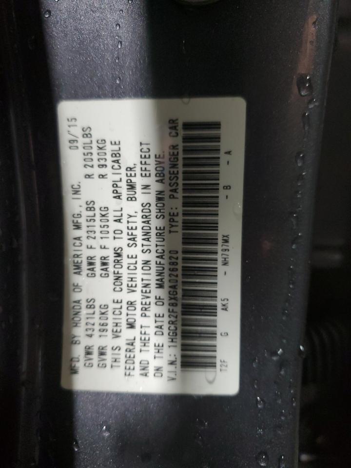 2016 HONDA ACCORD EXL photo 13