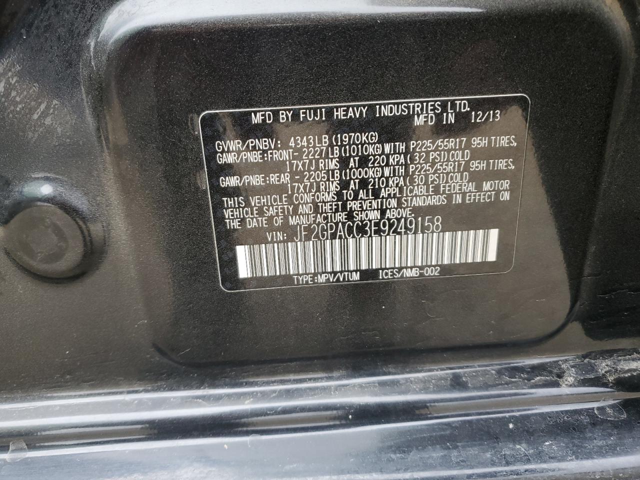 2014 SUBARU XV CROSSTREK 2.0 PREMIUM photo 14