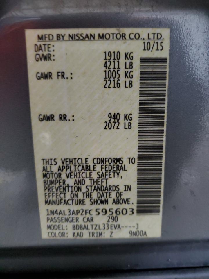 2015 NISSAN ALTIMA 2.5 photo 12