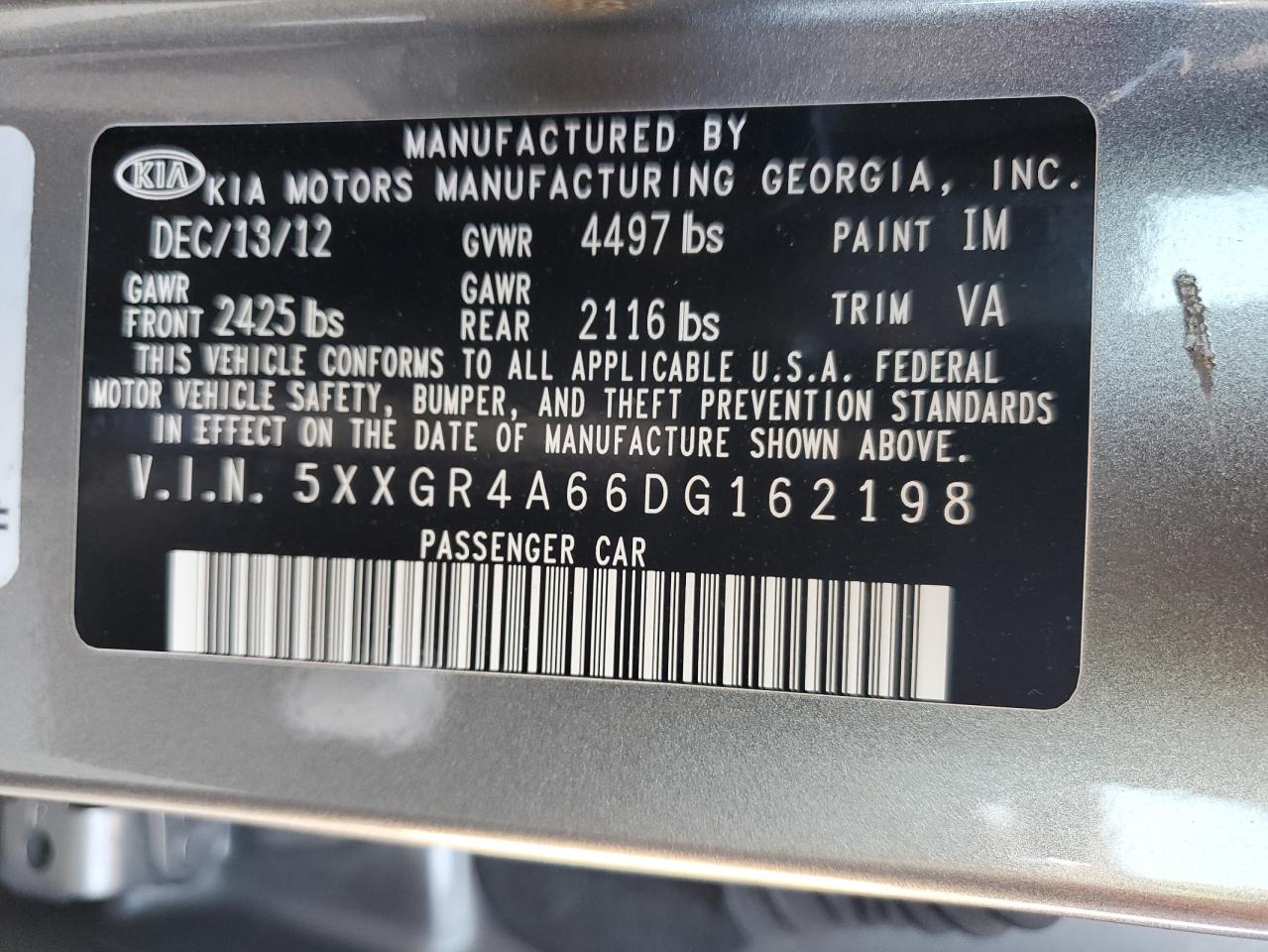 2013 KIA OPTIMA SX photo 23