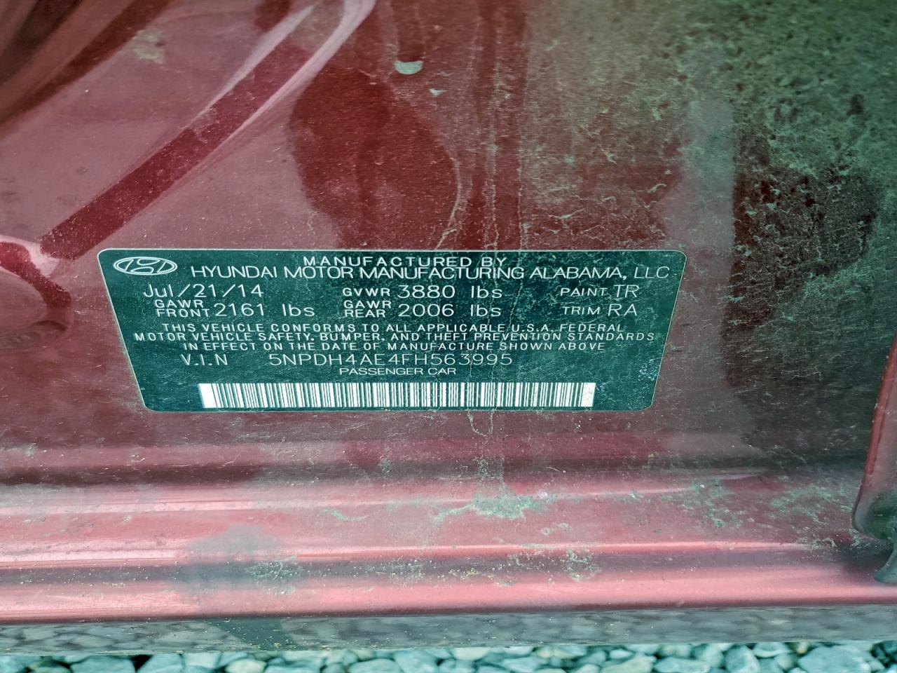 2015 HYUNDAI ELANTRA SE photo 12