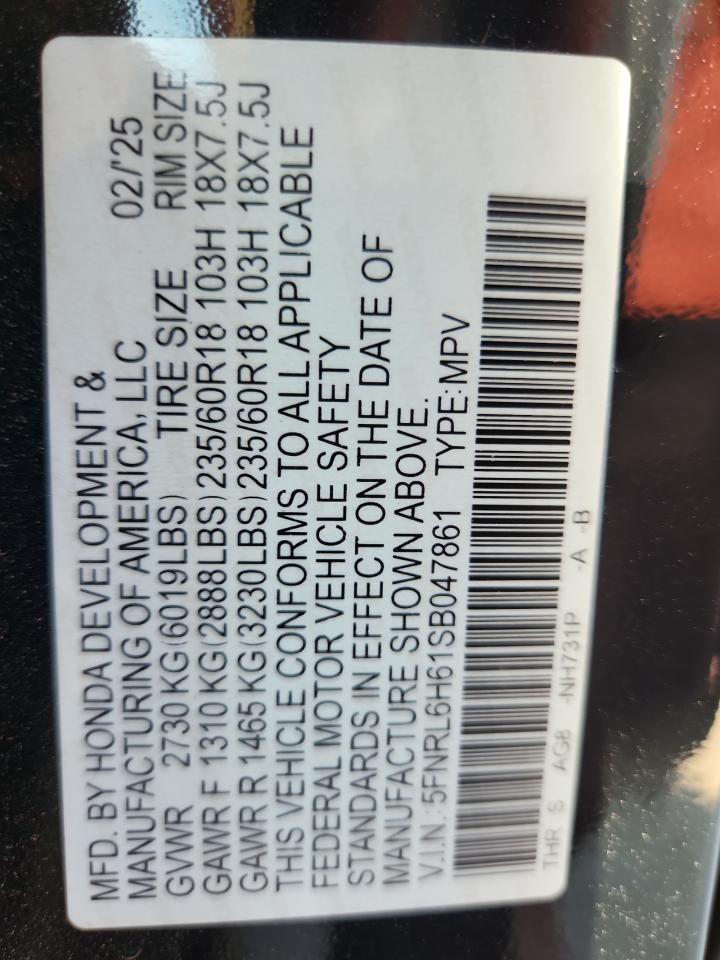 2025 HONDA ODYSSEY EXL photo 27