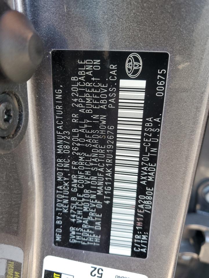 2024 TOYOTA CAMRY SE photo 12