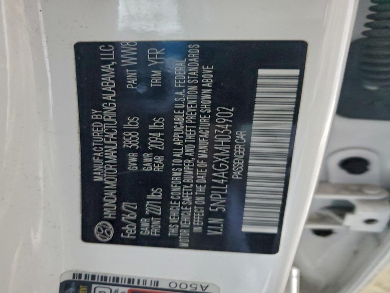 2021 HYUNDAI ELANTRA SE photo 25