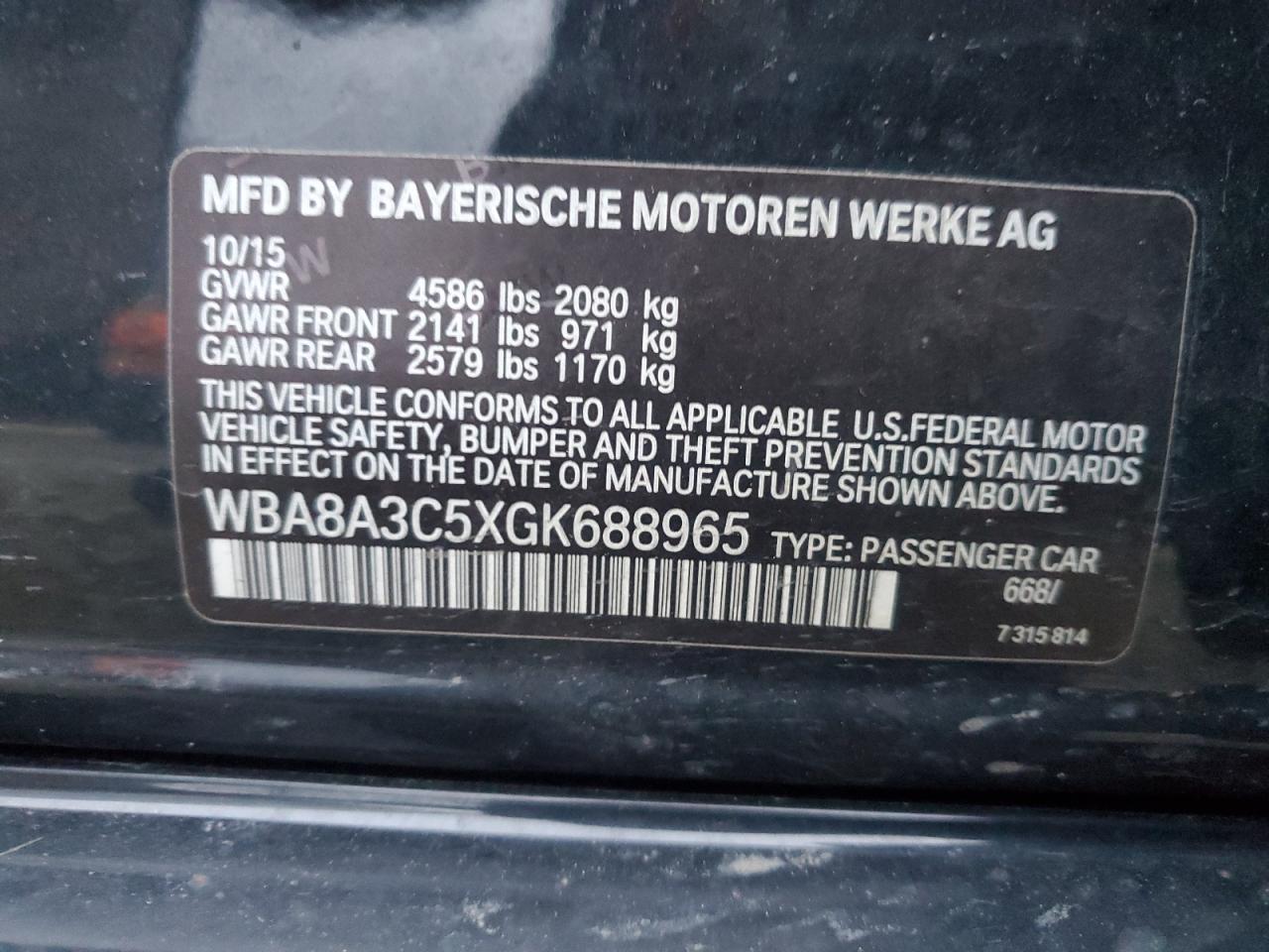 2016 BMW 320 XI photo 13