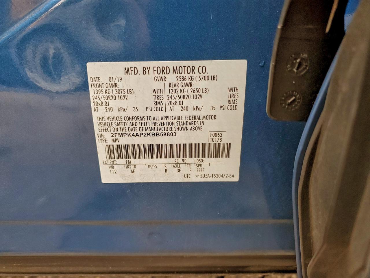 2019 FORD EDGE ST photo 25