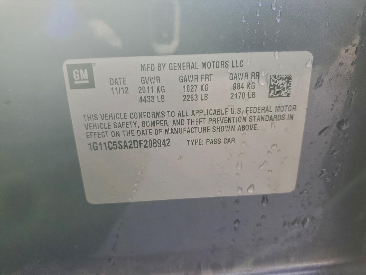 2013 CHEVROLET MALIBU 1LT photo 34