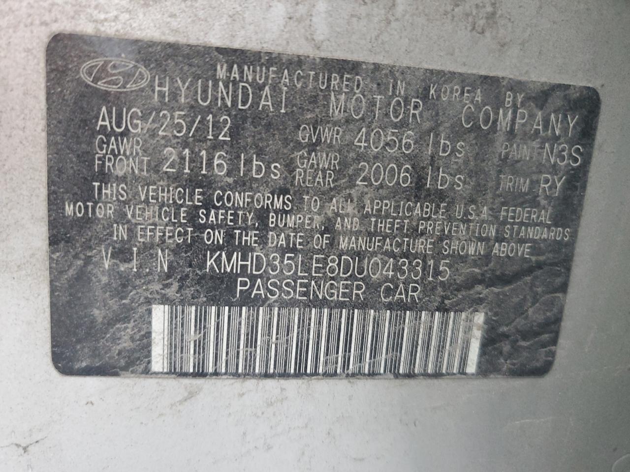 2013 HYUNDAI ELANTRA GT photo 37