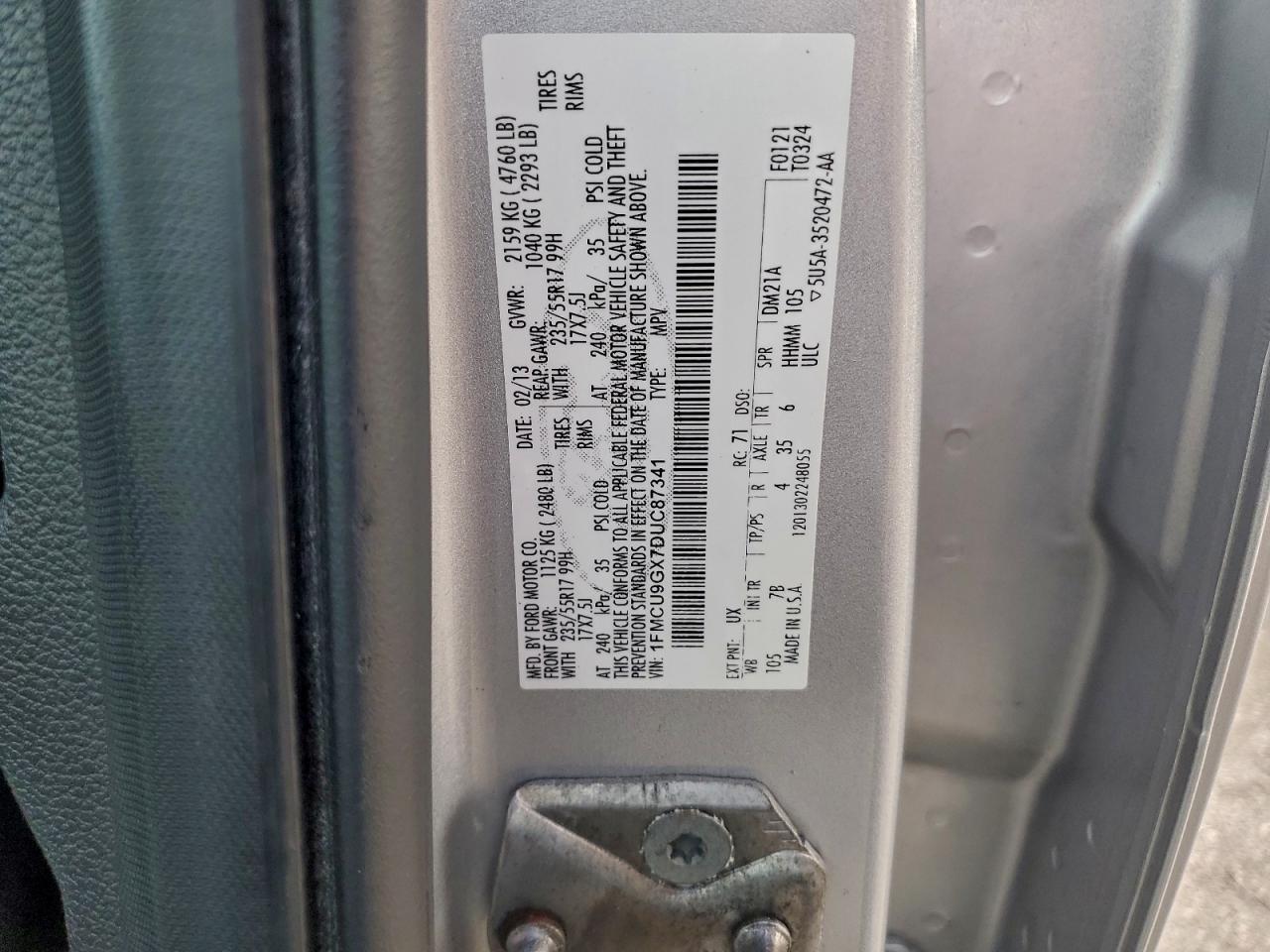 2013 FORD ESCAPE SE photo 13