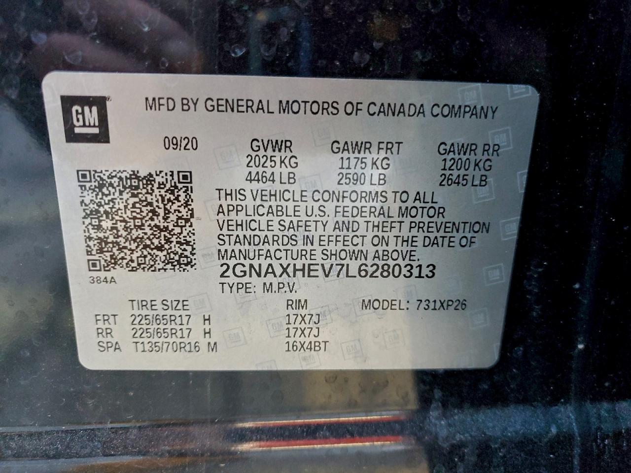 2020 CHEVROLET EQUINOX LS photo 27