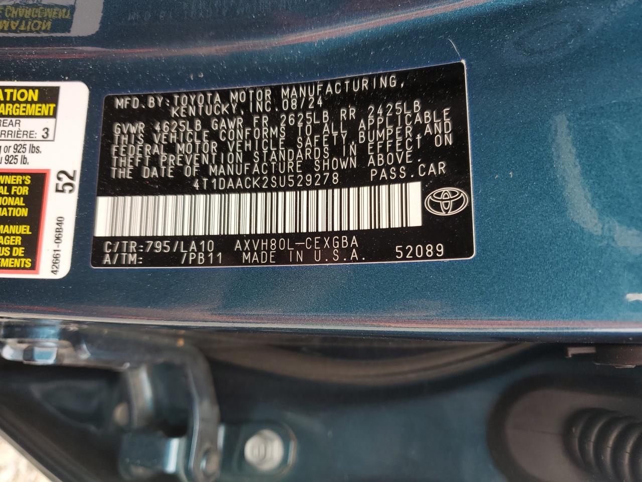 2025 TOYOTA CAMRY XSE photo 13