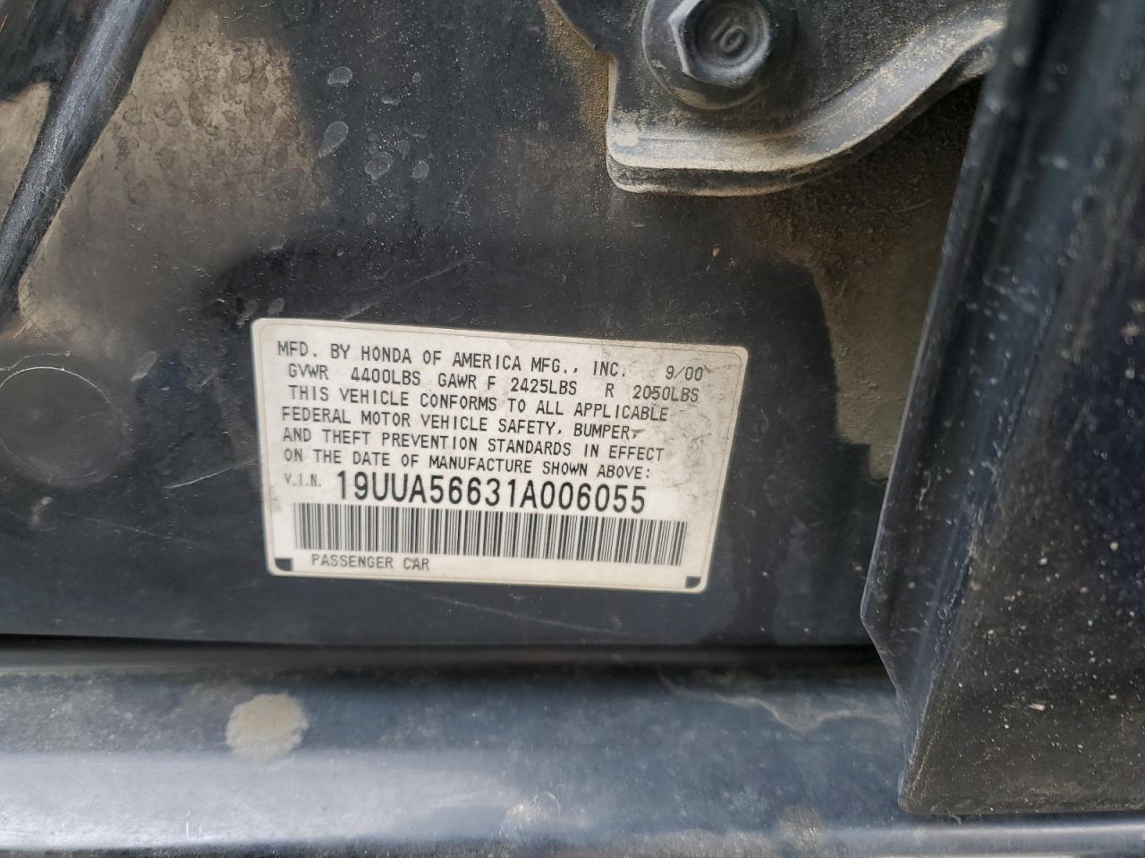 2001 ACURA 3.2TL photo 23