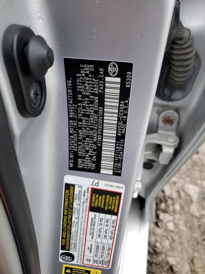 2012 TOYOTA CAMRY XLE photo 12