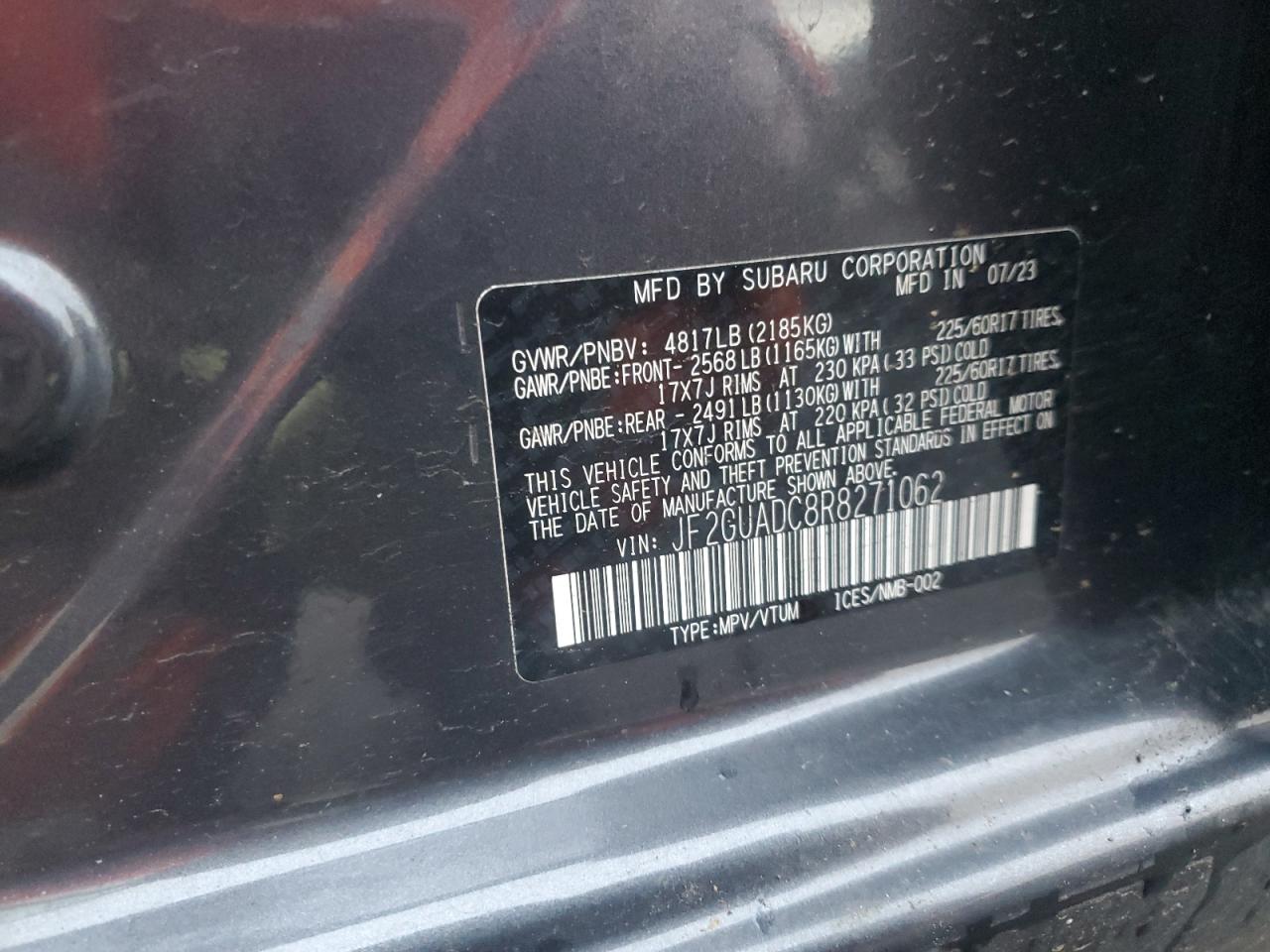 2024 SUBARU CROSSTREK PREMIUM photo 14