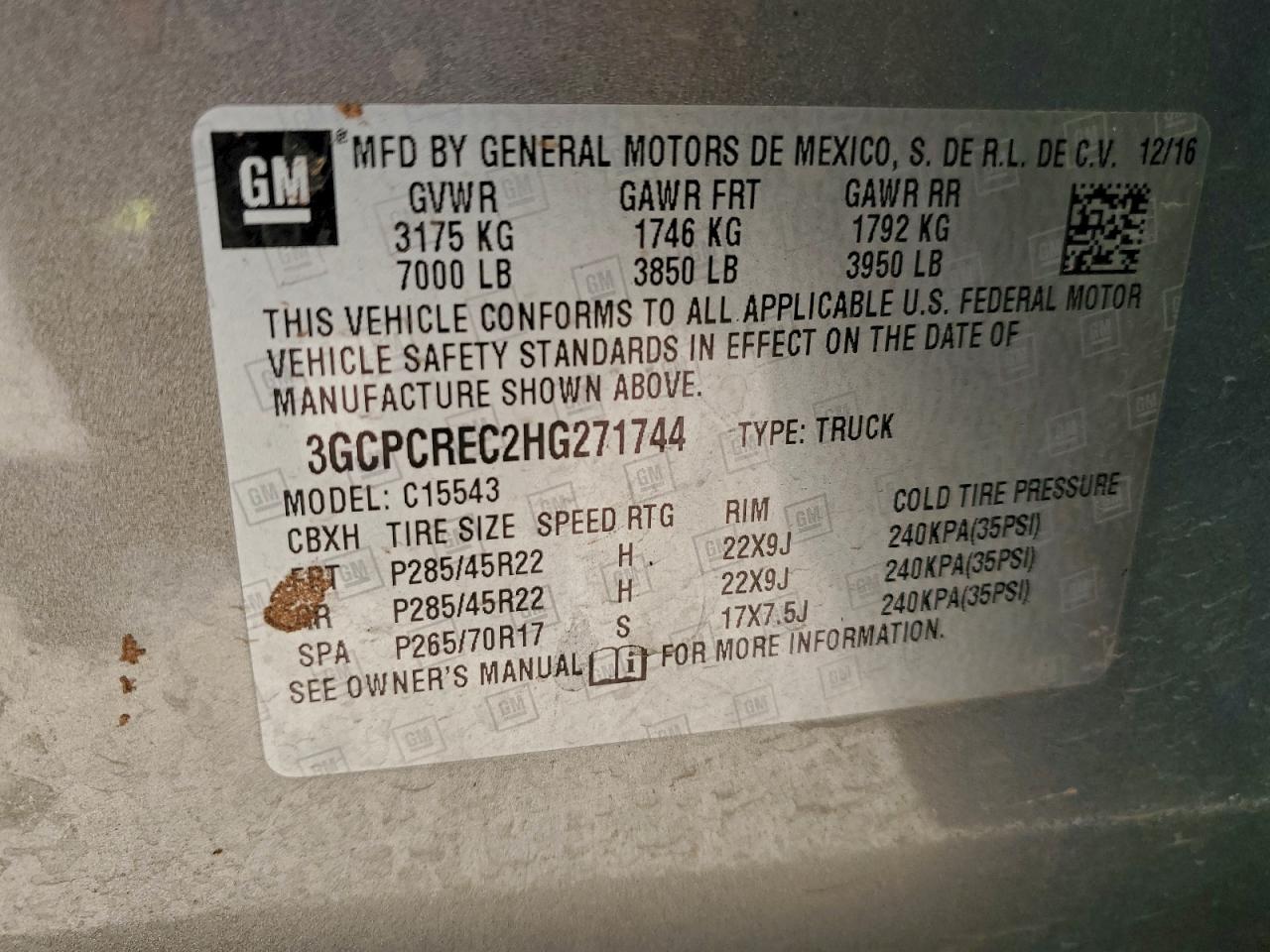 2017 CHEVROLET SILVERADO C1500 LT photo 23