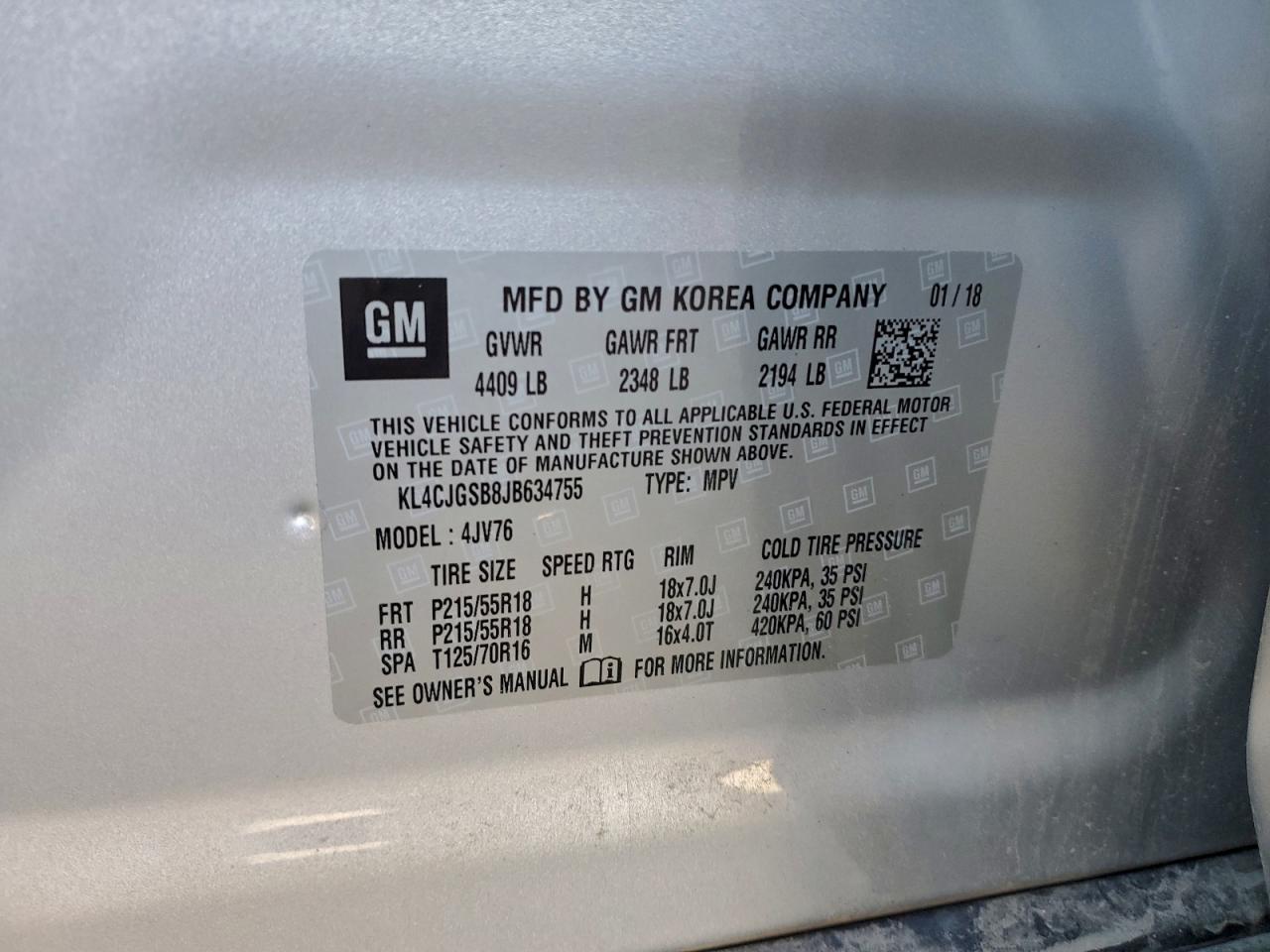 2018 BUICK ENCORE ESSENCE photo 13