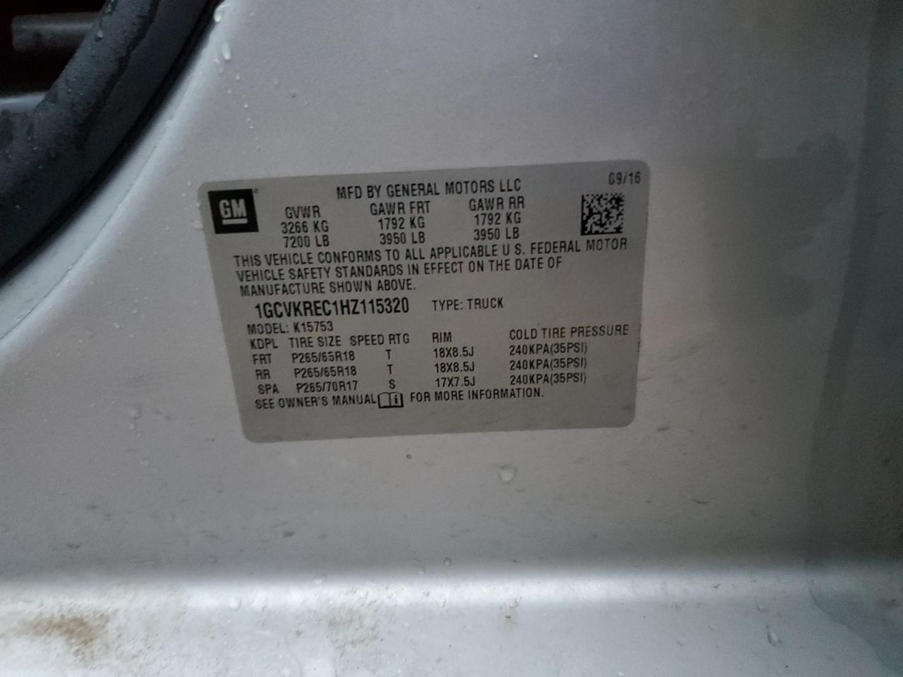 2017 CHEVROLET SILVERADO K1500 LT photo 23