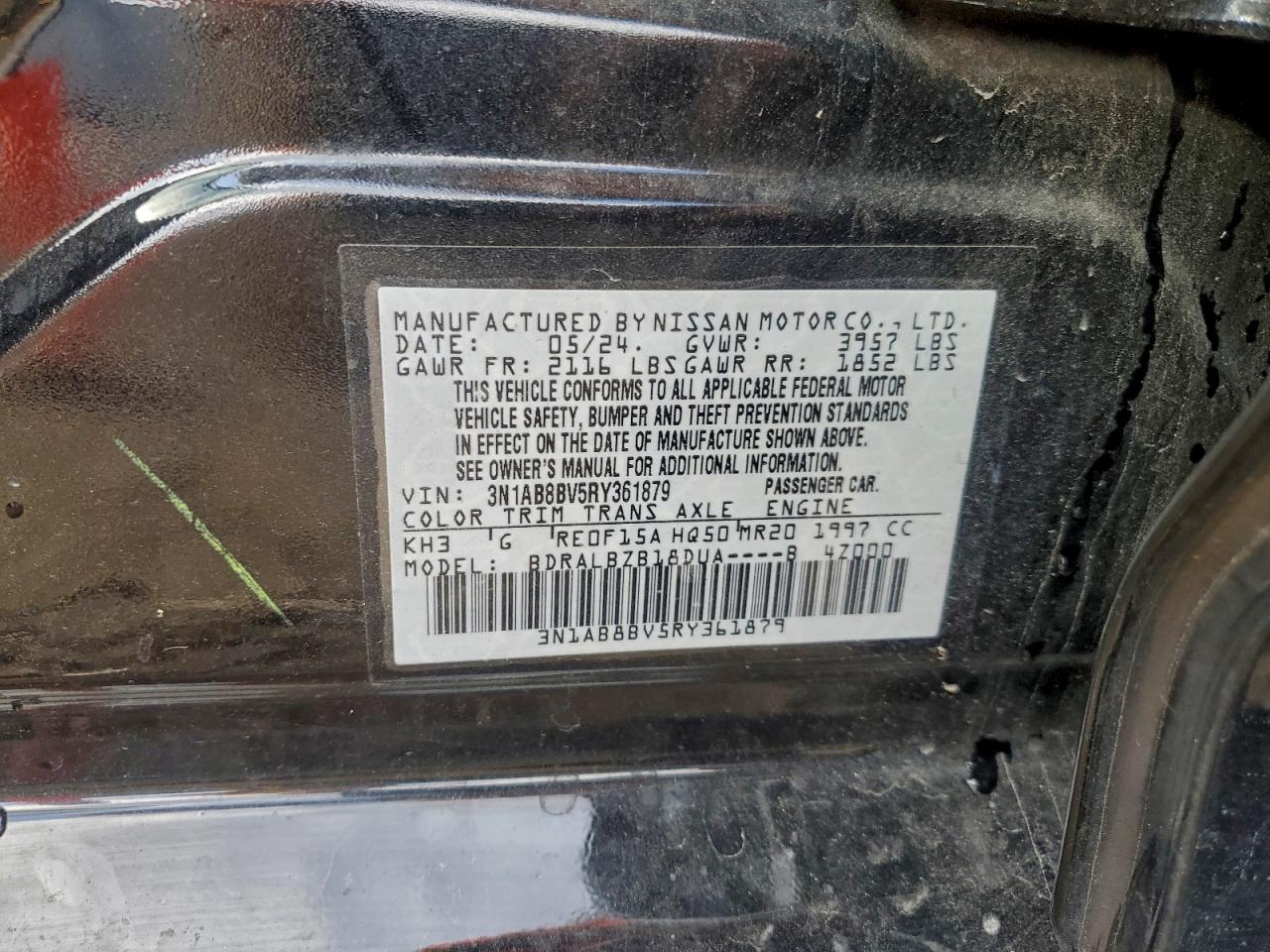 2024 NISSAN SENTRA S photo 13