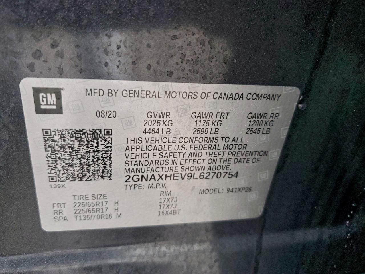 2020 CHEVROLET EQUINOX LS photo 13