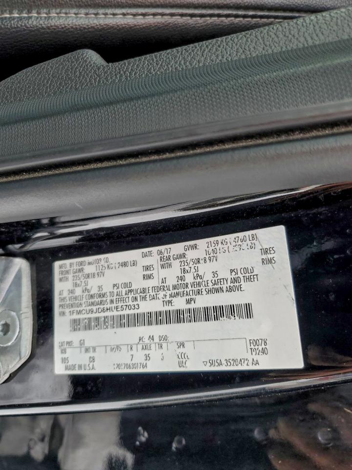 2017 FORD ESCAPE TITANIUM photo 27