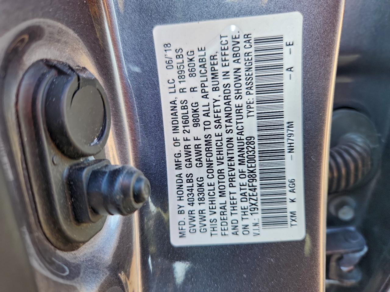 2019 HONDA INSIGHT TOURING photo 13