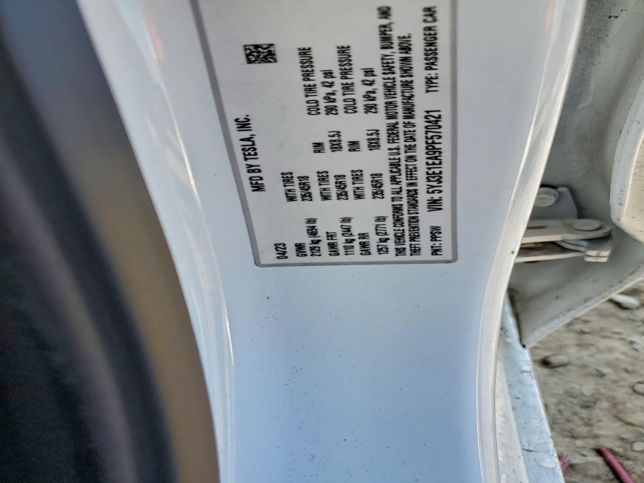 2023 TESLA MODEL 3 photo 23