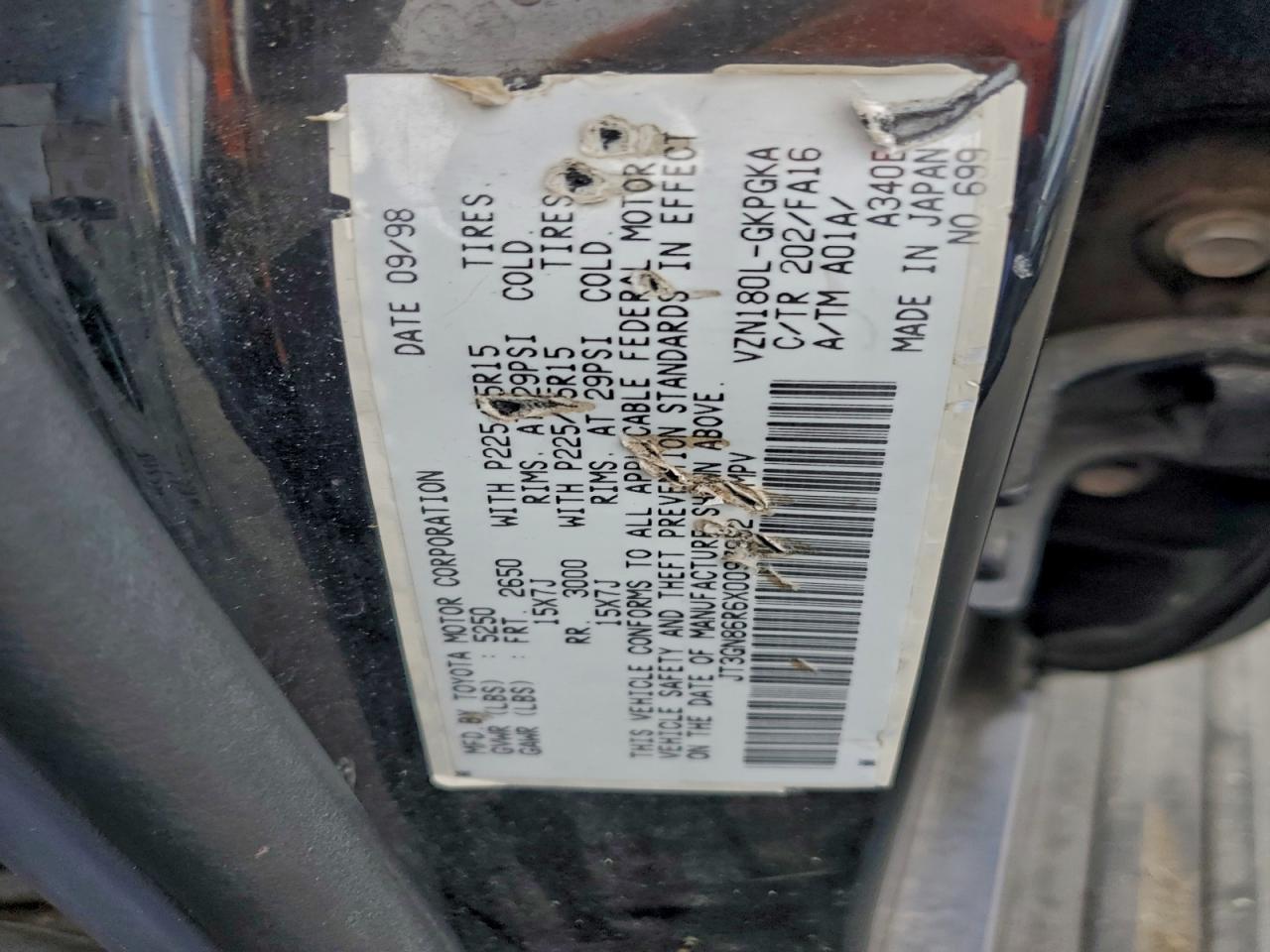 1999 TOYOTA 4RUNNER photo 25