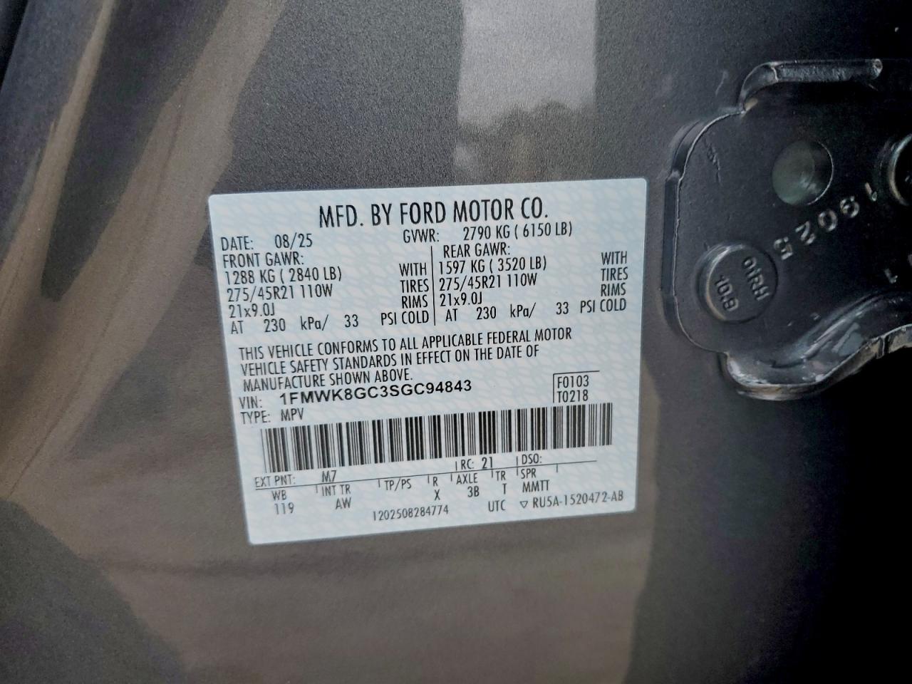 2025 FORD EXPLORER ST photo 12