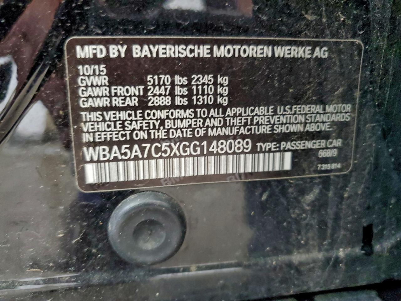 2016 BMW 528 XI photo 23