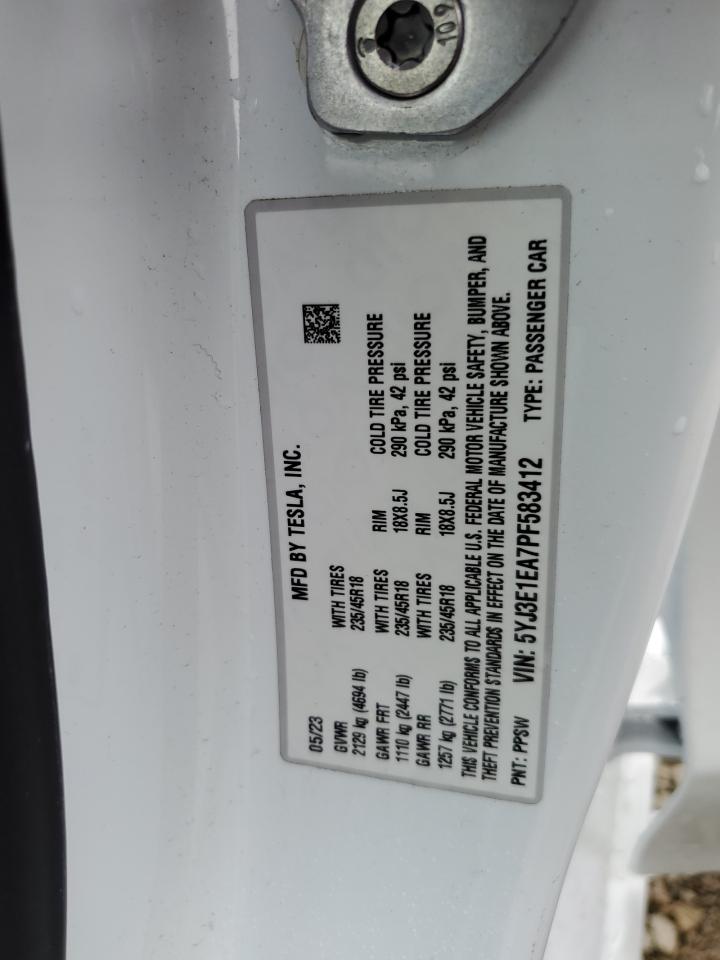 2023 TESLA MODEL 3 photo 13