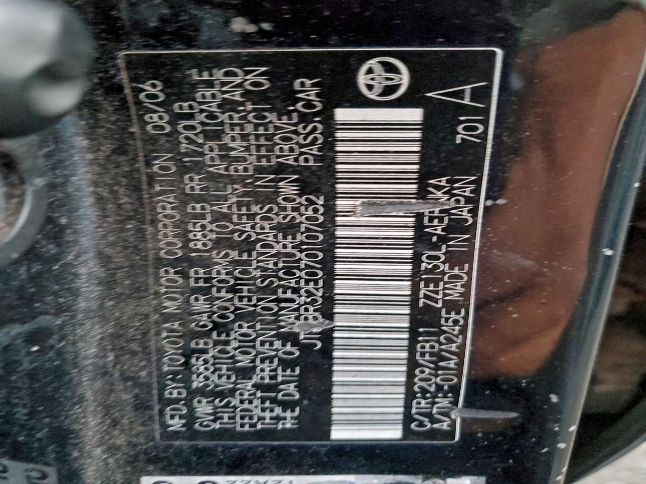 2007 TOYOTA COROLLA CE photo 12