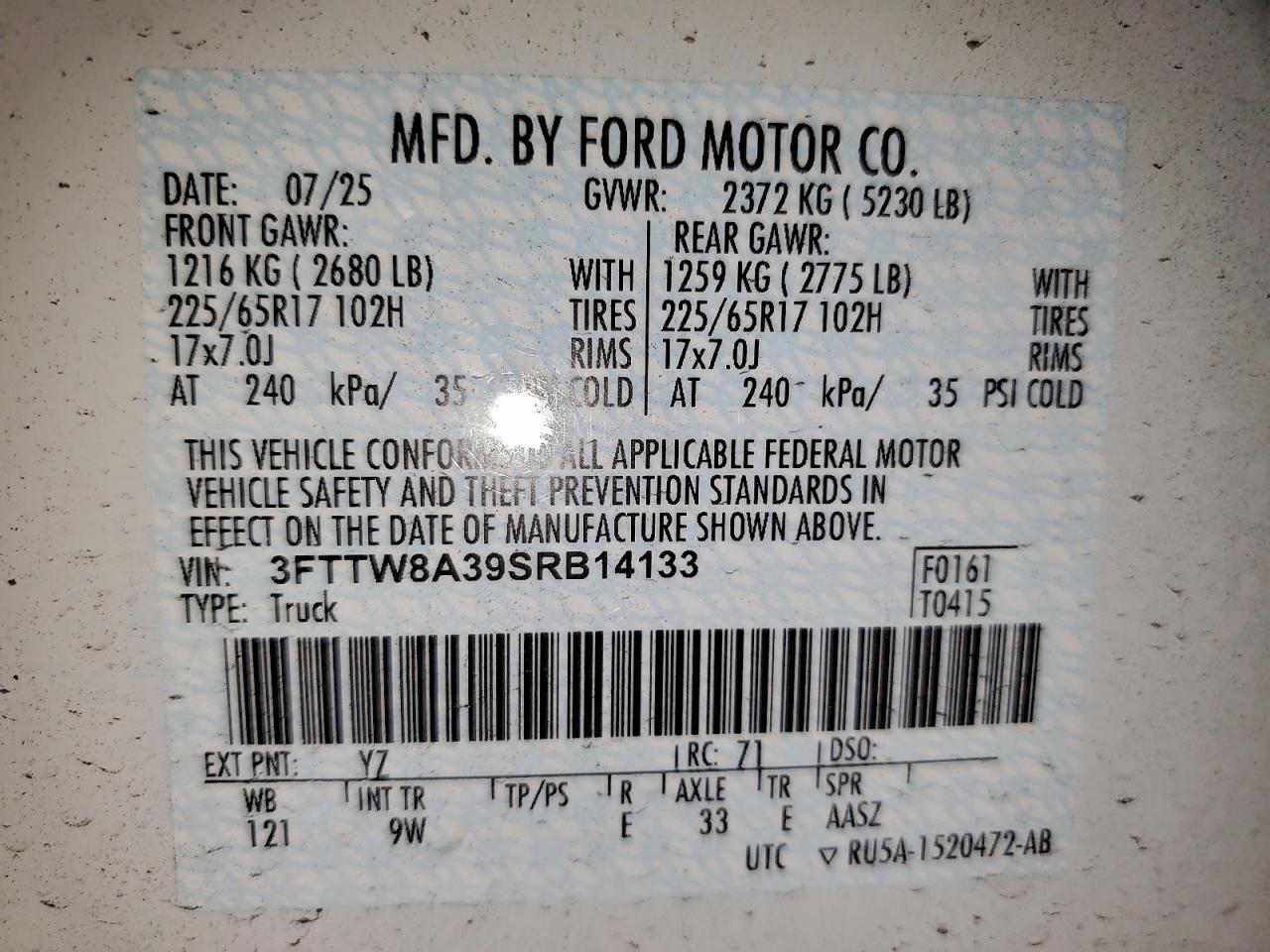 2025 FORD MAVERICK XL photo 12