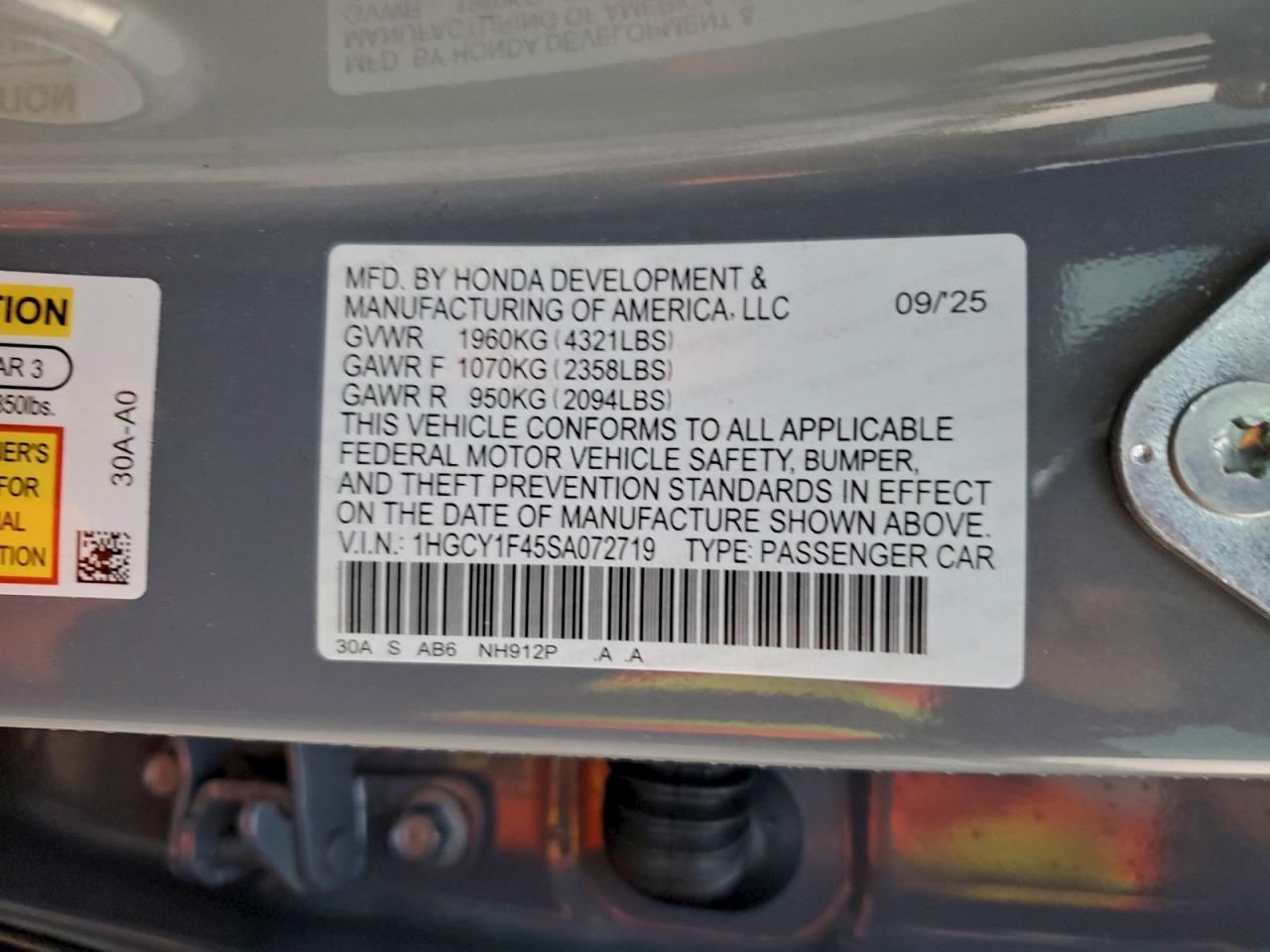 2025 HONDA ACCORD SE photo 13