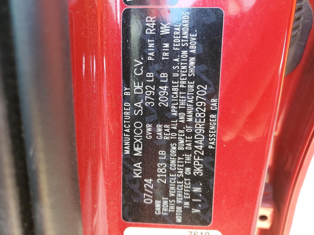 2024 KIA FORTE LX photo 11