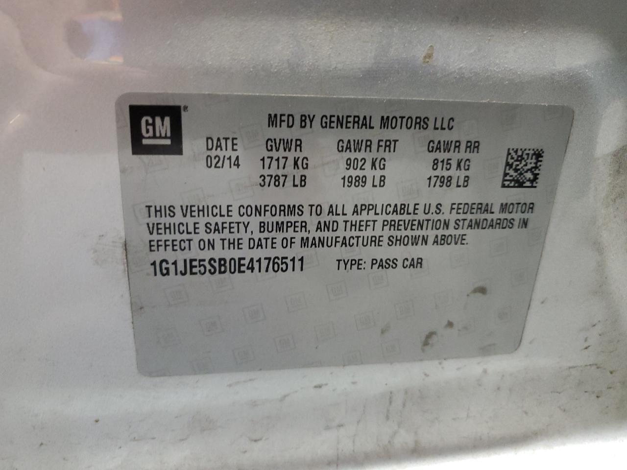 2014 CHEVROLET SONIC LTZ photo 23