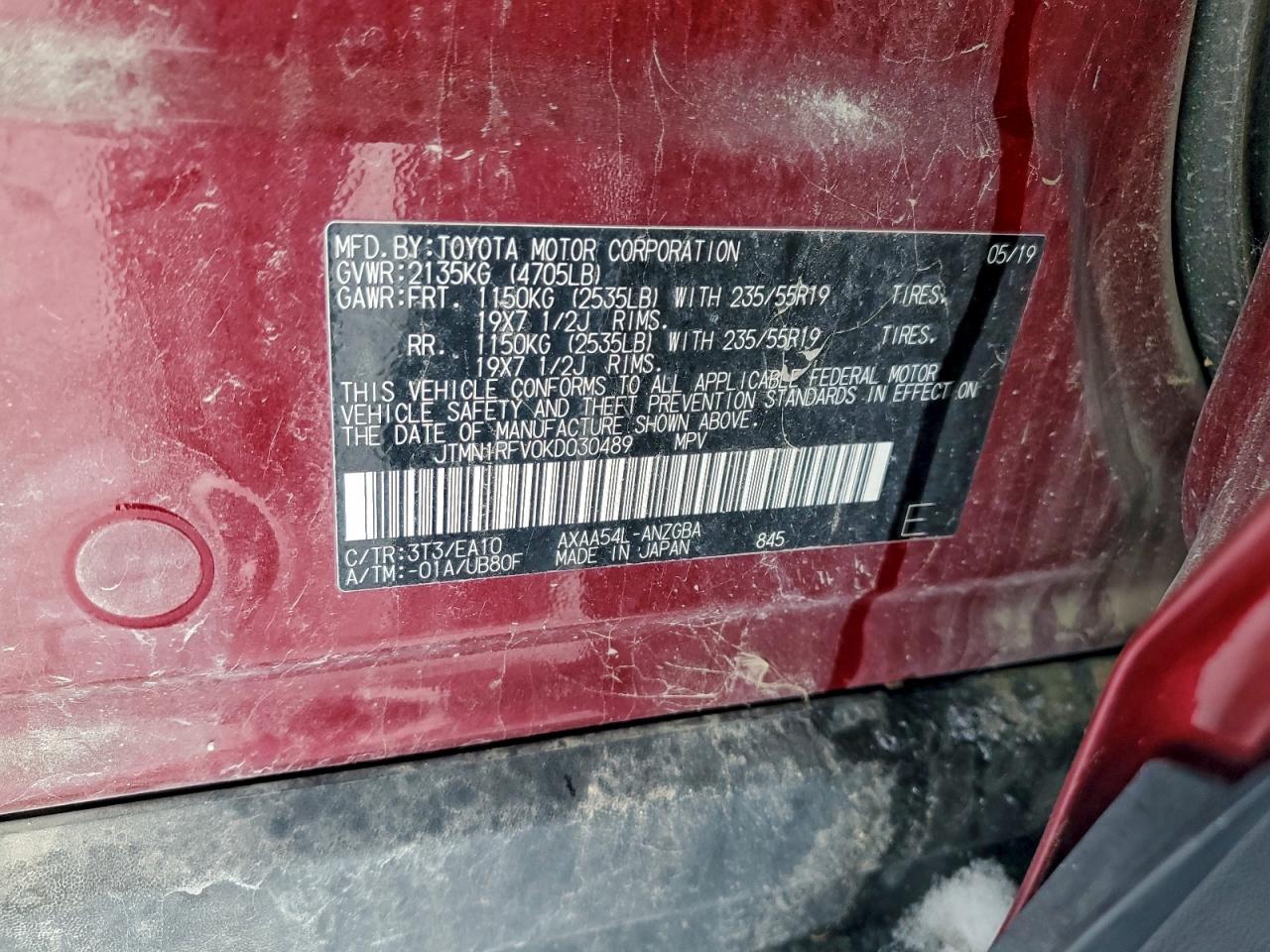 2019 TOYOTA RAV4 LIMITED photo 12