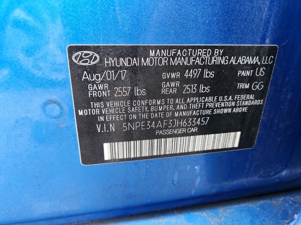 2018 HYUNDAI SONATA SPORT photo 12