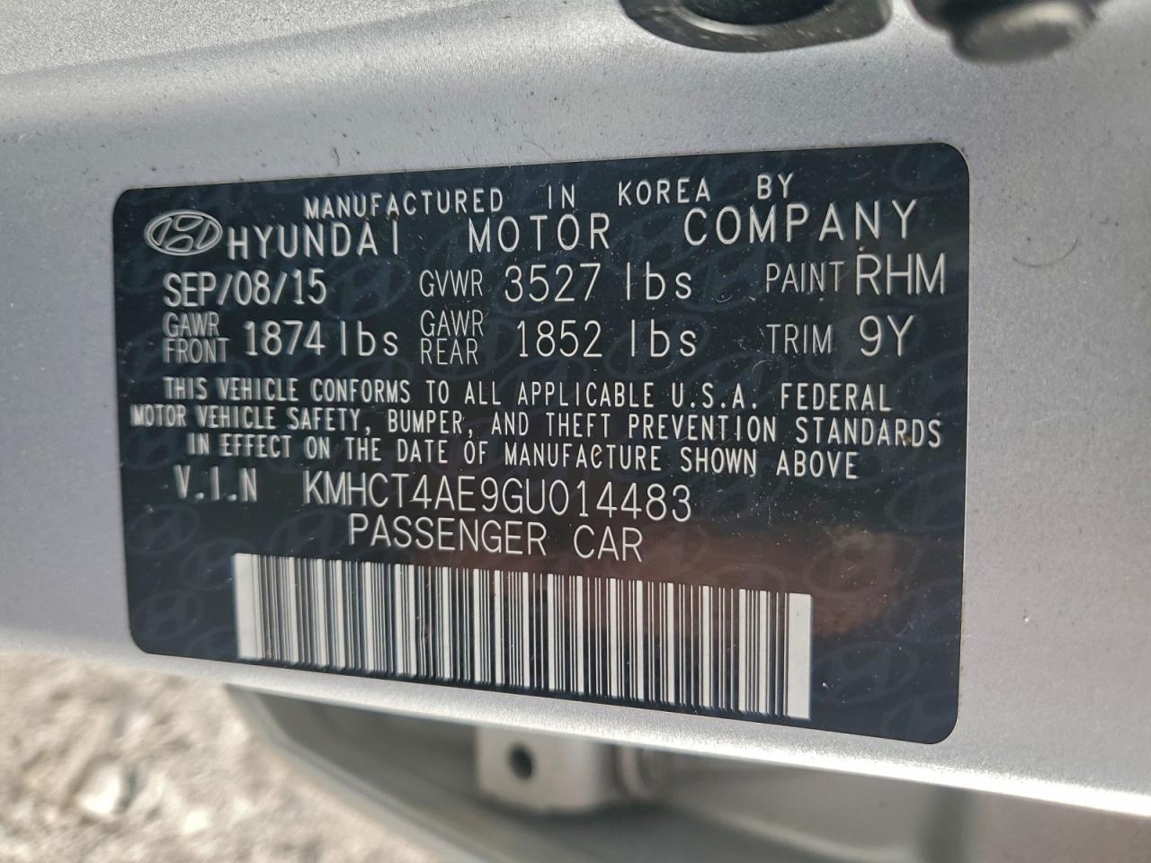 2016 HYUNDAI ACCENT SE photo 12