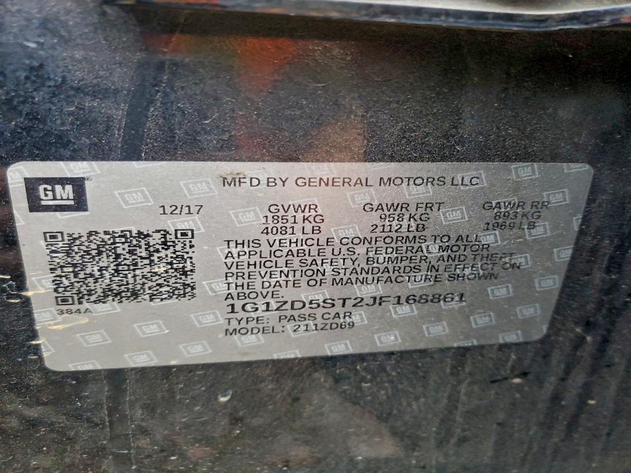 2018 CHEVROLET MALIBU LT photo 23