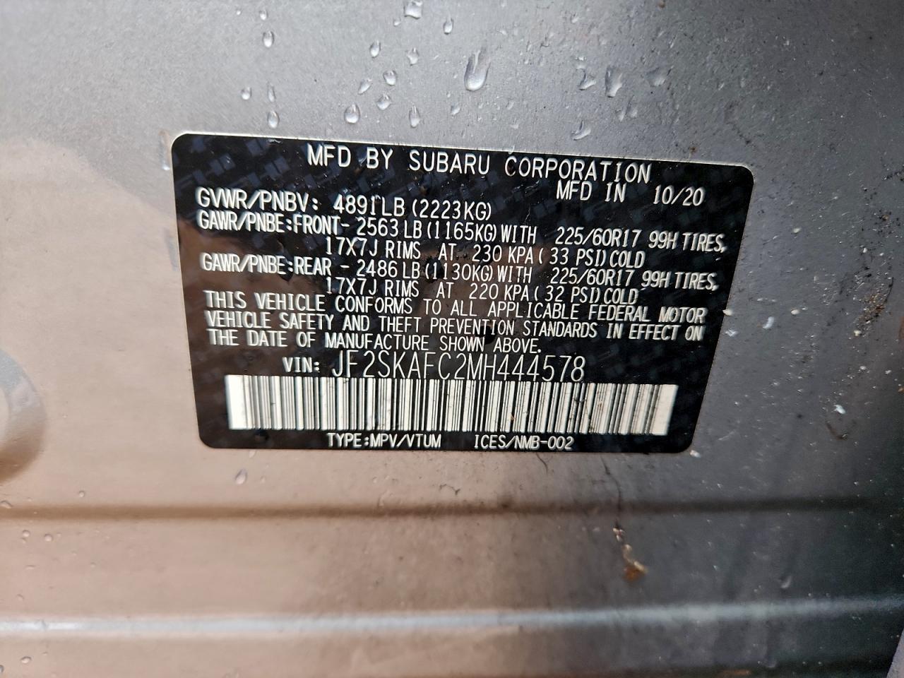 2021 SUBARU FORESTER PREMIUM photo 40