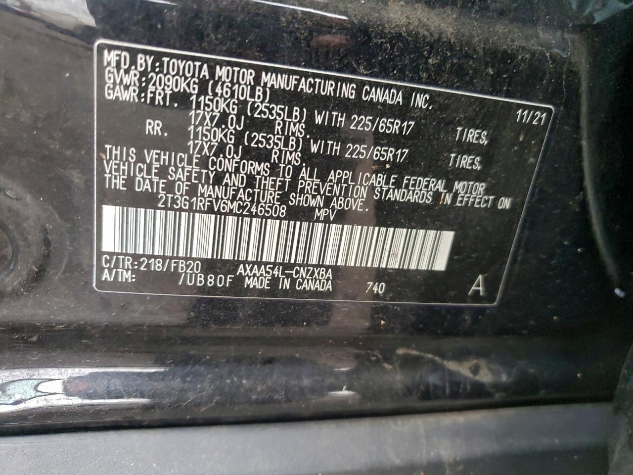 2021 TOYOTA RAV4 LE photo 25